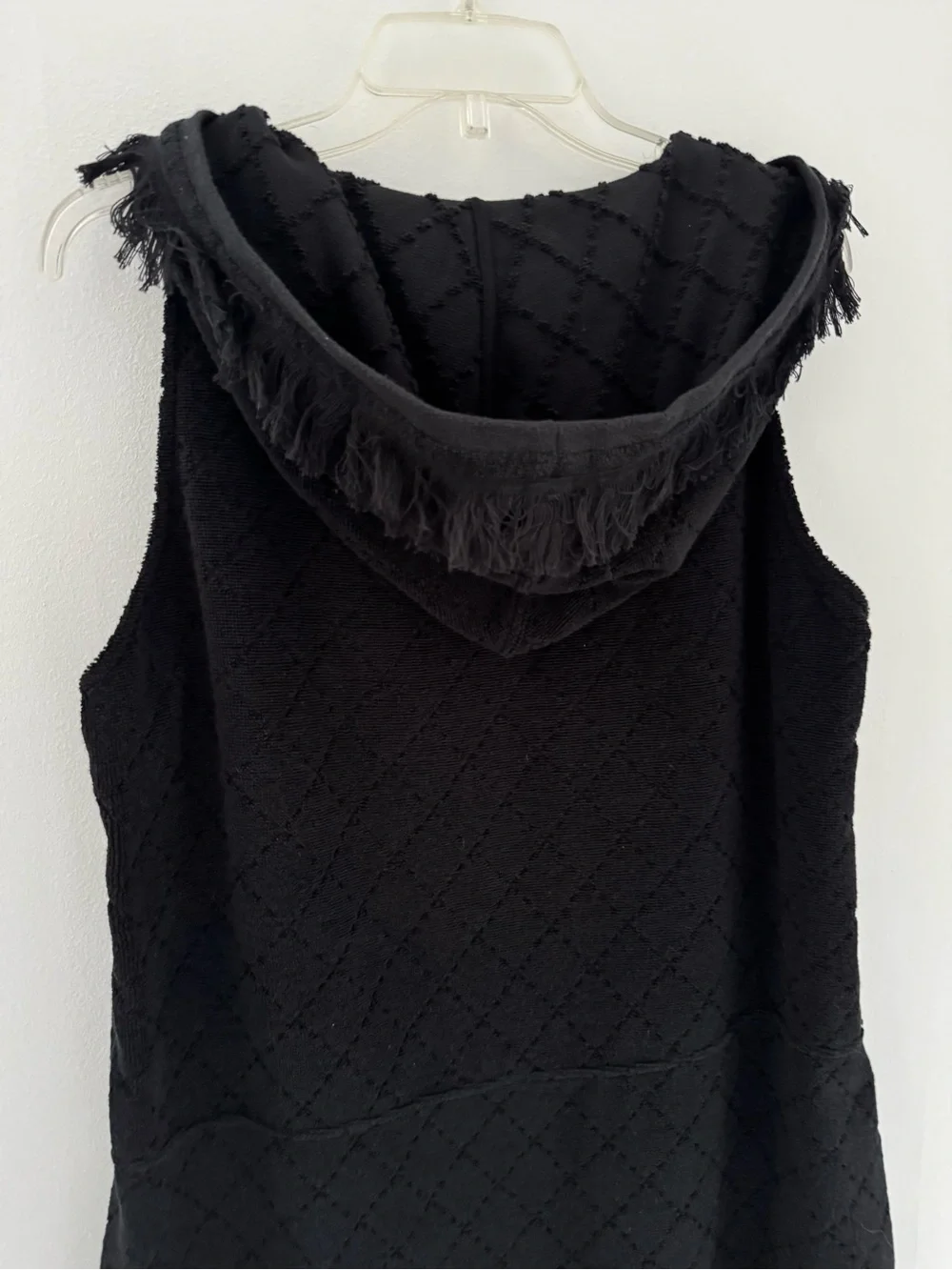 CHANEL Black Hooded Mini Dress